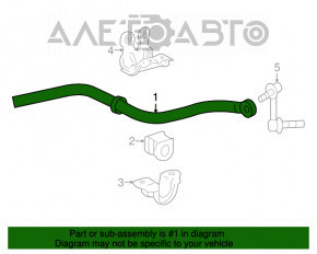 Stabilizatorul frontal pentru Lexus GS300 GS350 GS430 GS450h 06-11 rwd