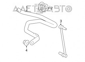 Stabilizatorul frontal pentru Lexus CT200h 11-17, 24,5 mm