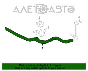 Stabilizatorul frontal pentru Lexus GX470 03-09