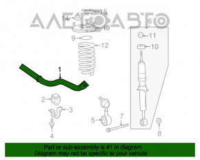 Stabilizator frontal Toyota Sequoia 08-16