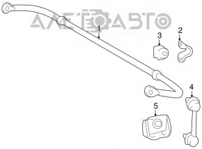 Stabilizator spate pentru Lexus RX350 RX450H 10-15