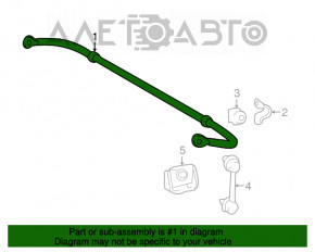 Stabilizator spate pentru Lexus RX350 RX450h 16-19, 21mm