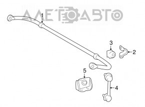 Stabilizator spate pentru Lexus RX350 RX450h 16-19, 21mm