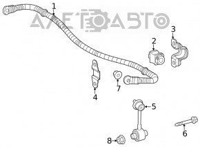 Stabilizator spate Toyota Highlander 20- 2.4t, 3.5