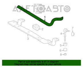 Stabilizator spate pentru Lexus Hs250h 10-12