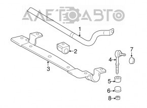 Stabilizator spate pentru Lexus Hs250h 10-12