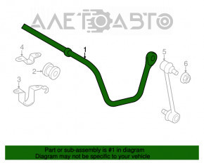 Stabilizator spate pentru Lexus ES300h ES350 13-18, 16mm