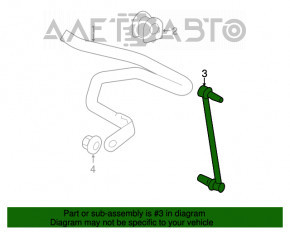 Bară stabilizatoare față stânga Toyota Prius 30 10-15