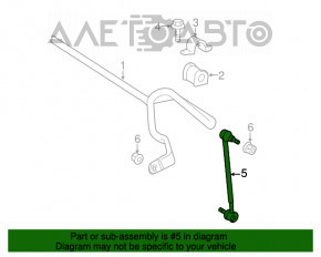 Bară stabilizatoare față dreapta pentru Lexus ES300h ES350 13-18, nouă, originală OEM