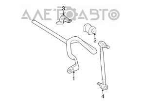 Bară stabilizatoare față stânga Toyota Prius 2004-2009, nouă, originală OEM