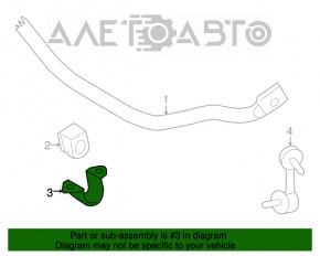 Скоба крепления переднего стабилизатора правая Toyota Camry v50 12-14 usa