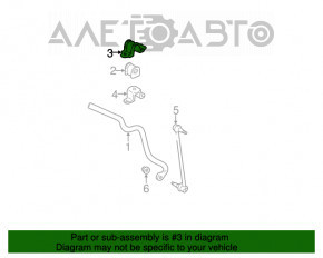 Suportul de fixare a stabilizatorului frontal dreapta sus pentru Lexus RX400h 06-09