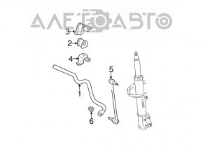 Suportul de fixare a stabilizatorului frontal dreapta sus pentru Lexus RX400h 06-09