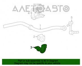 Скоба крепления переднего стабилизатора левая Lexus IS 14-20