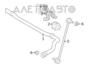 Suportul de fixare a stabilizatorului frontal dreapta pentru Lexus UX200 UX250h 19-