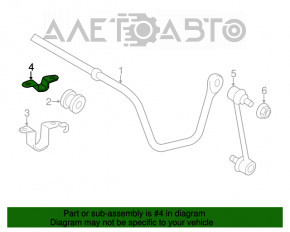 Suportul de fixare a stabilizatorului spate, partea superioară stânga, Toyota Camry v50 12-14 SUA.