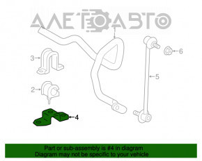 Suportul de fixare a stabilizatorului frontal stânga jos pentru Lexus RX400h 06-09.