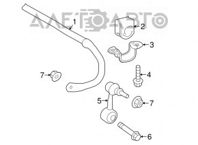 Bara de stabilizare spate dreapta pentru Toyota Camry V70 18-