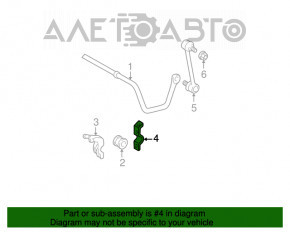 Suportul de fixare a stabilizatorului spate stânga pentru Toyota Solara 2.4 04-08.
