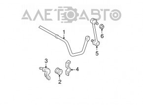 Suportul de fixare a stabilizatorului din spate dreapta pentru Toyota Solara 2.4 04-08.