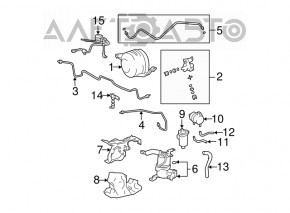 Senzorul de înălțime al drumului dreapta pentru Lexus GX470 03-09, nou, original OEM.