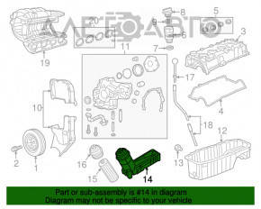 Corpul filtrului de ulei Fiat 500 12-19 cu răcitor