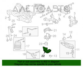 Защита компрессора пневмоподвески Toyota Sequoia 08-16