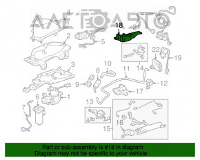 Защита задняя бампера правая Lexus RX300 RX330 RX350 RX400H 04-09