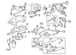 Защита задняя бампера правая Lexus RX300 RX330 RX350 RX400H 04-09