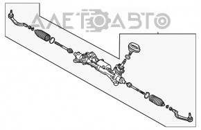 Bară de direcție Nissan Rogue 21-23 electrică construită în SUA