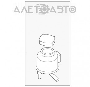 Rezervorul de ulei de direcție asistată Infiniti G25 G35 G37 4d 06-14 fără capac