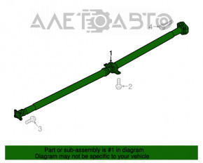 Arborele cardanic pentru Hyundai Tucson 16-18, nou, original OEM.