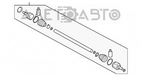 Привод полуось передняя правая Hyundai Santa FE 19-20 AWD