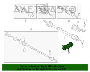 Защита полуоси Kia Forte 4d 14-18