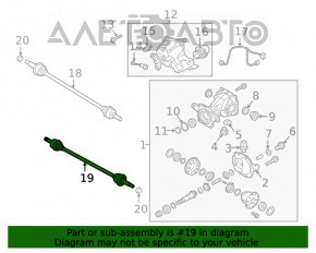 Ax cu semiax spate stânga Hyundai Santa FE 19-20 AWD nou OEM original