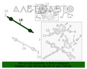 Ax cu roți spate dreapta pentru Hyundai Santa FE 19-20 AWD