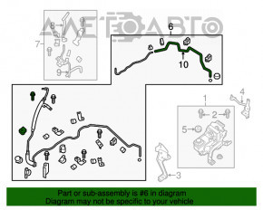 Furtun de presiune înaltă pentru direcția asistată Infiniti JX35 QX60 13-