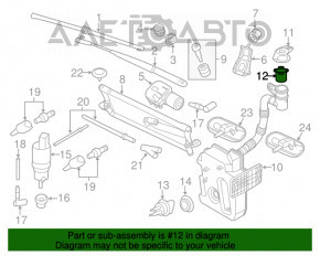 Filtrul rezervorului de spălare a parbrizului VW Jetta 19- nou original OEM