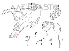 Grila de ventilatie dreapta Audi Q7 4L 10-15