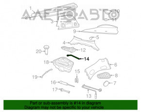 Ключ балонный гаечный VW Passat b8 16-19 USA