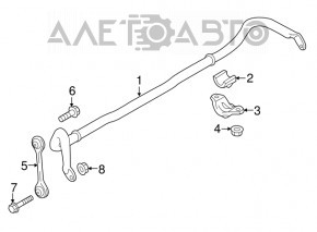 Suport stabilizator fata dreapta Audi A6 C7 12-18 nou original OEM