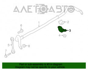 Suportul de fixare a stabilizatorului frontal stânga Audi A5 F5 17-