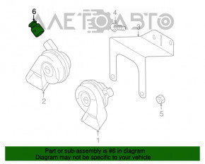 Element de semnalizare stânga pentru VW Tiguan 09-17 high, nou, original OEM