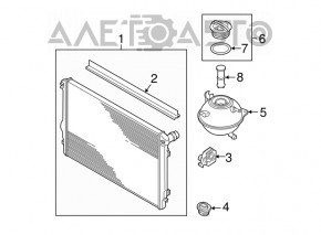 Фильтр расширительного бачка охлаждения VW Passat b8 16-19 USA OEM