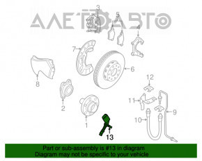 Senzor ABS față stânga Audi Q5 8R 09-17