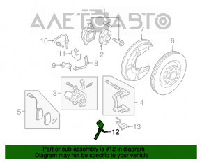 Датчик ABS задний левый Audi A4 B8 08-16