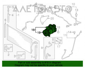 Компрессор кондиционера Audi Q7 4L 10-15 3.0 tfsi