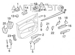 Audi Q7 4L 10-15 control oglindă pentru pliere automată nou original OEM