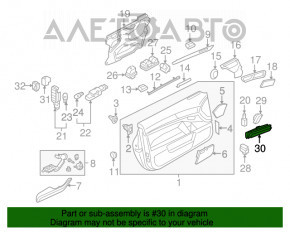 Кнопки памяти сиденья переднего левого Audi Q7 4L 10-15 тип 1