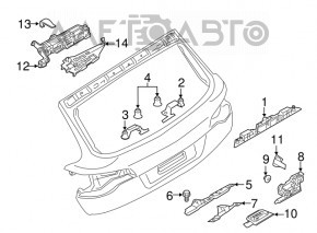 Blocare portbagaj Audi Q7 4L 10-15